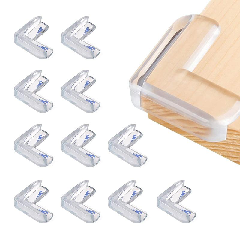 コーナー ガード 透明 コーナークッション テーブルガード テーブル 角 保護 テーブル角カバー 12個セット 柔かいPVC 赤ちゃん 子供 ケガ防止 保育園 家具の角を保護 机の角 カバー L字型 3M両【透明で違和感なし】 透明なので家...