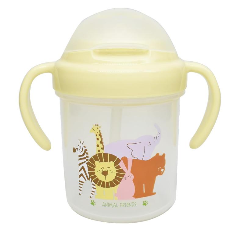 大西賢製販 ストローマグ animal series サイズ：約φ7.8×11.5×H11.7cm YUF-1310