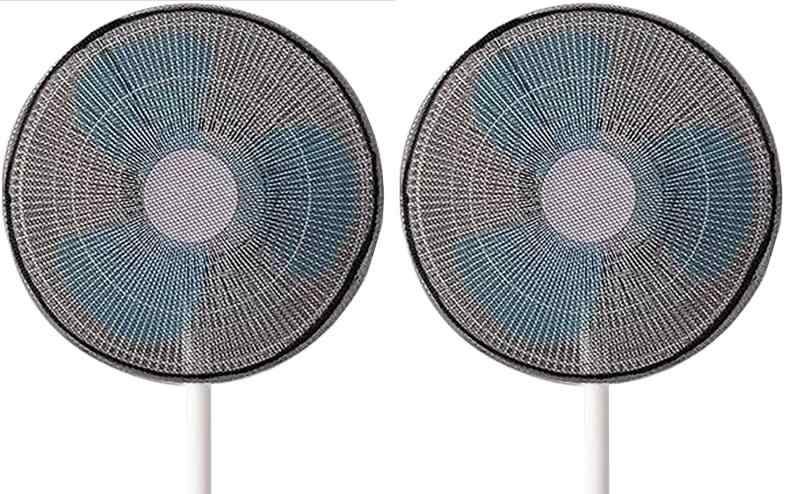 LeTradeJP 扇風機カバー 扇風機安全カ「2枚セット 直径40-45cm 」 ク ファンカバー 汎用 セーフティネ..