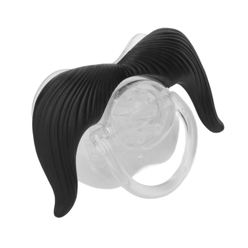 面白い赤ちゃんおしゃぶり、長いひげの形のデザイン、柔らかいシリコン、赤ちゃん用の歯列矯正ツール