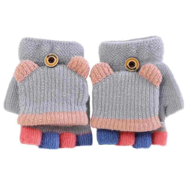 [eipatu] 手袋 キッズ ニット グローブ 子供用 男の子 女の子 ミトンカバー付き 指切り 半指 防寒 赤ちゃん ベビー 冬物 あったか 雪遊び 通園 通学 可愛い1、メイン素材: アクリル2、ミトンカバー付きで、自由に取り替える2wayグローブです。室内には指切りのスタイル、手袋をかけたままで宿題をしたり、ゲームをしたり、手邪魔せず自由に動けます。お出かけの時にはフードをかぶせて、暖かいミトン手袋になります。3、通園、通学、雪遊び、スキー、スノー様々な場面にお使用いただけます。お子様へのプレゼントとしてもきっと喜んでくれます。4、柔らかい生地で。寒い時、お出かけの時などに重宝します。5、サイズ：長9.5cm、幅7.5cm；0-3歳の子供用