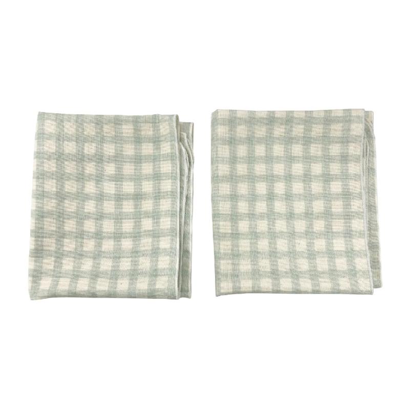 Rakuten - [マシュール] 沐浴布 2枚入り 日本製 赤ちゃん 34×75cm 2層 ベビー 新生児 沐浴用 バスタオル タオル ベビー チェック柄