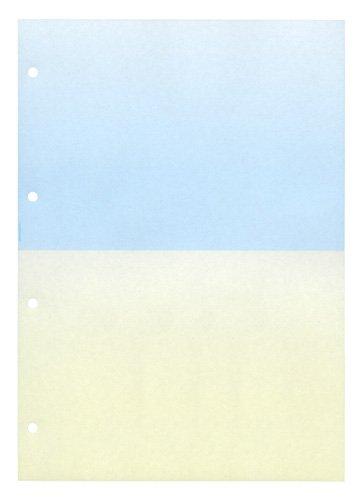 ミシン目入り用紙：A4 2分割／マイクロミシン目・ファイル穴