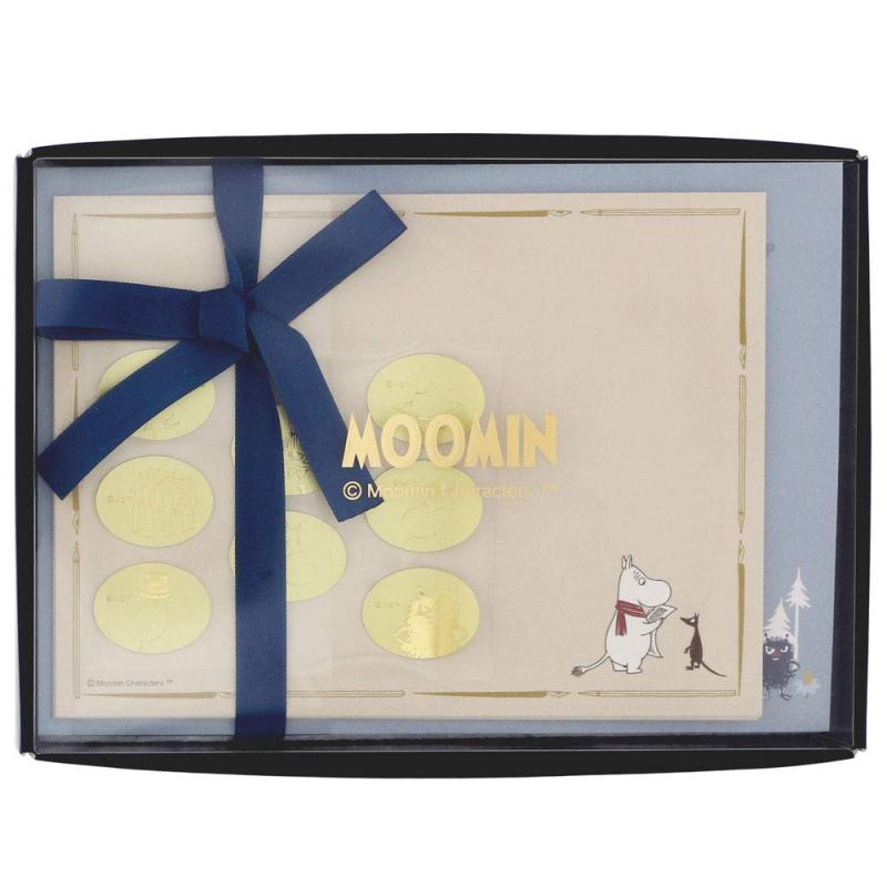 サンスター文具 ムーミン レターセット ケース入り ファミリー S2087146MOOMIN AUTUMN collection【本体サイズ】118mm×163mm×27mm【内容】便箋 1柄 8枚 / 封筒 1柄 8枚 / シール 8ピース【生産国】日本【本体材質】便箋・封筒・シール:紙