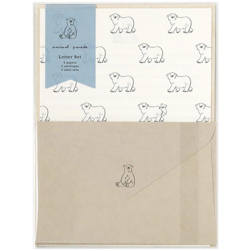 アニマルパレード レターセット【シロクマ】 NLS-101