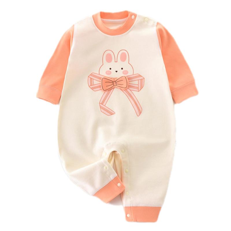 Rakuten - [GORBAST] ベビー服 女の子 ロンパース カバーオール 長袖 肌着 新生児 出産祝い 服 春 秋 赤ちゃん