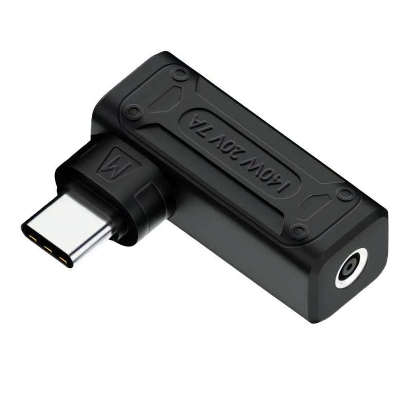 HP DELL 両用 PD充電 20V 7A 高出力140W 手持ちのACアダプタをUSBC電源へ変換 5V/9V/20V自動判別 USB TypeC(オス)←DCプラグ(メス)
