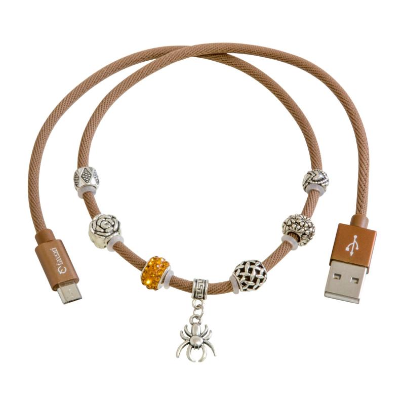 KYOHAYA microUSB ケーブル アンドロイド 充電ケーブル マイクロUSB 急速 android 50cm アクセサリー ブレスレット スマホ 急速充電 データ転送 Android/Xperia 5/Galaxy S10/HUAWEI P30