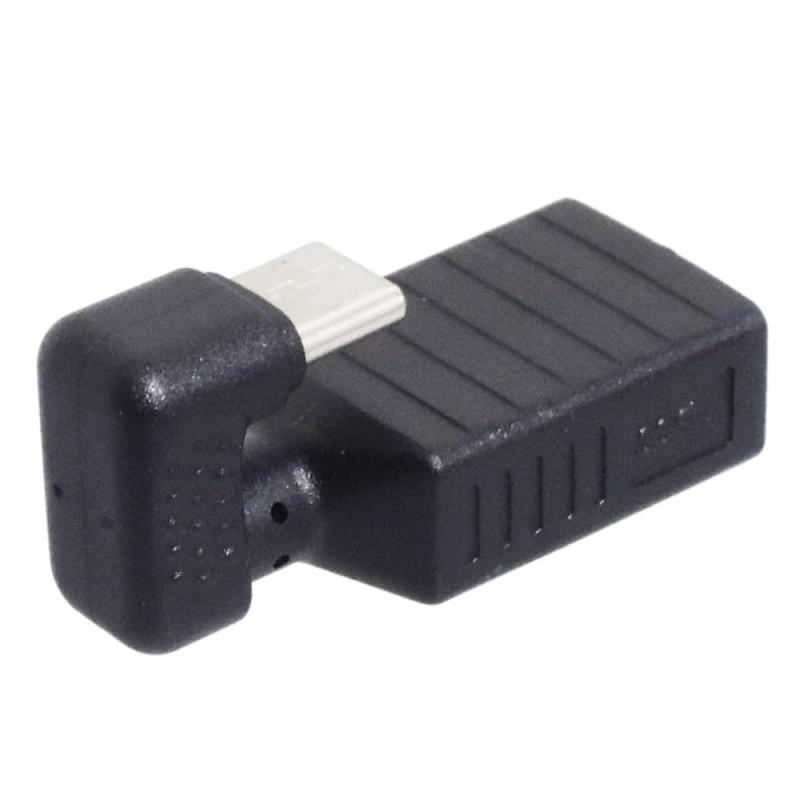 KAUMO USB Type-C OTG 変換アダプタ 180°反転 U字型 (Aメス/Cオス) KM-UC987