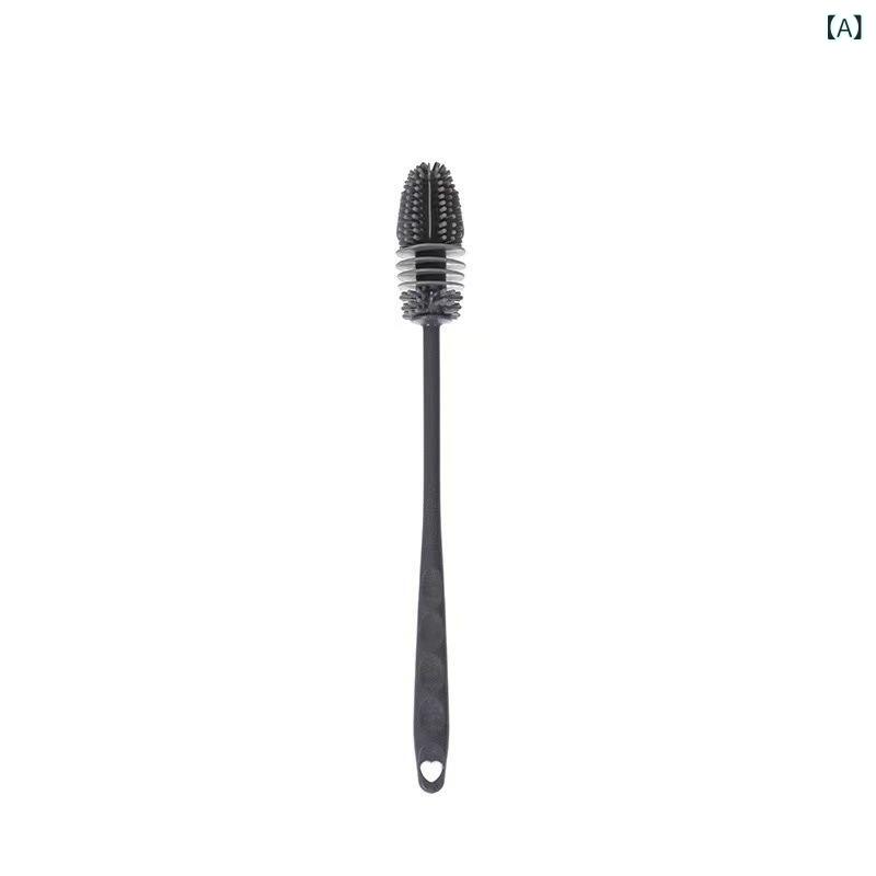 卸売り 長柄 シリコン 接着 剤 カップ ブラシ 家庭 用 キッチン 死角の ない 哺乳 瓶 洗浄 ブラシ 洗浄..