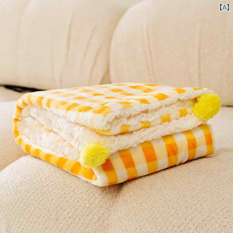 ペット 毛布 厚手 保温 猫 マット 格子 カーペット フランネル 小型 犬 布団 犬 マット 猫 用品