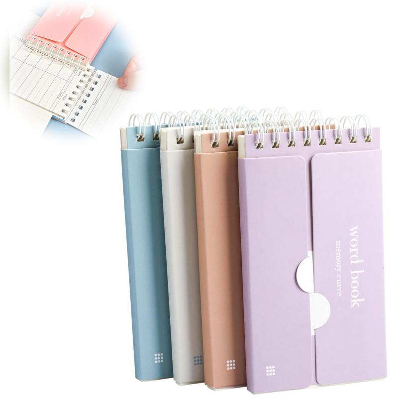 単語帳 ノート 単語ノート 暗記カード 遮る可能な単語帳 80枚×4冊 4色 マカロン 学習帳 メモ帳 暗記効率アップ 学習帳 漢字 英語 韓国語 歴史 試験 学習用品