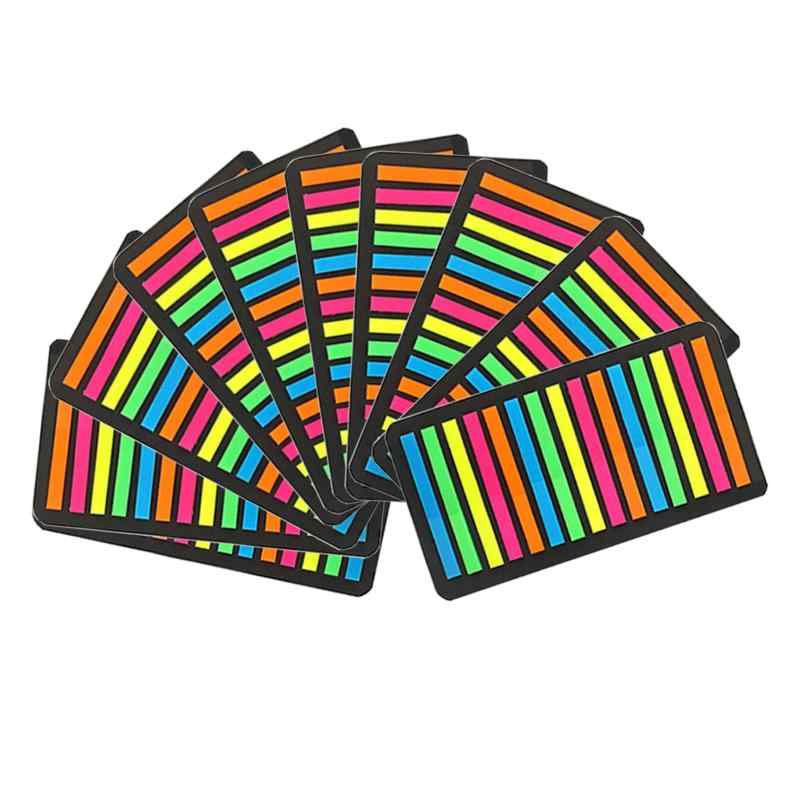 WIICOYK 極細ふせん 半透明 フィルムふせん 付箋 見出し インデックス 蛍光5色 ノート 単語帳にマークする カラフル 幅4mm 1パッドあたり 300枚