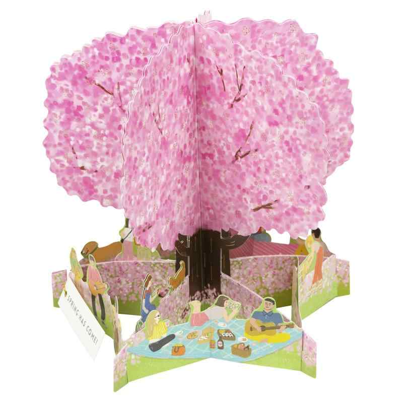 Rakuten - グリーティングライフ 桜 カード お花見 ポップアップ YD-35
