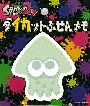 スプラトゥーン2 イカ ダイカットふせんメモ