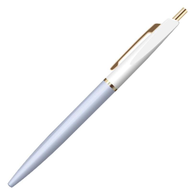 アンテリック 油性ボールペン 0.5mm スノーホワイト×アクアブルー BP1SWXAB