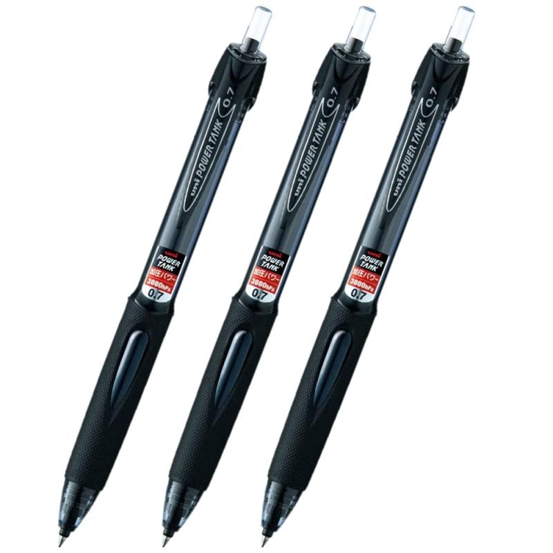 三菱鉛筆 パワータンク スタンダード 0.7mm 黒 SN-200PT-07 3個セットパワータンク スタンダード 0.7mm 黒 SN-200PT-07 3個セット