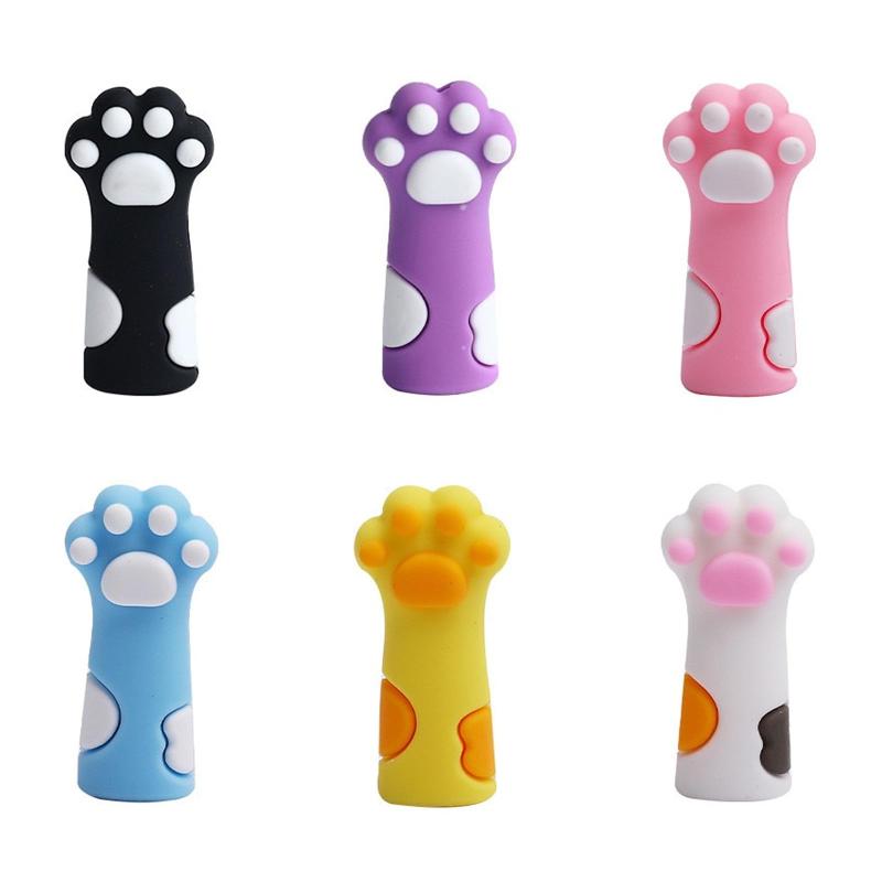 樂天商城 - 鉛筆キャップ 猫足の鉛筆エクステン 6枚 可愛い 猫足の エクステン ホルダ 学期の学生用品 教室の賞品 耐衝撃 衝突防止 傷害削減