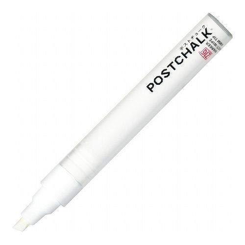呉竹 ZIG ポストチョークマーカー ウェットワイプ 6mm ホワイト POST-500A-000S色名：WHITE芯：6mm角芯