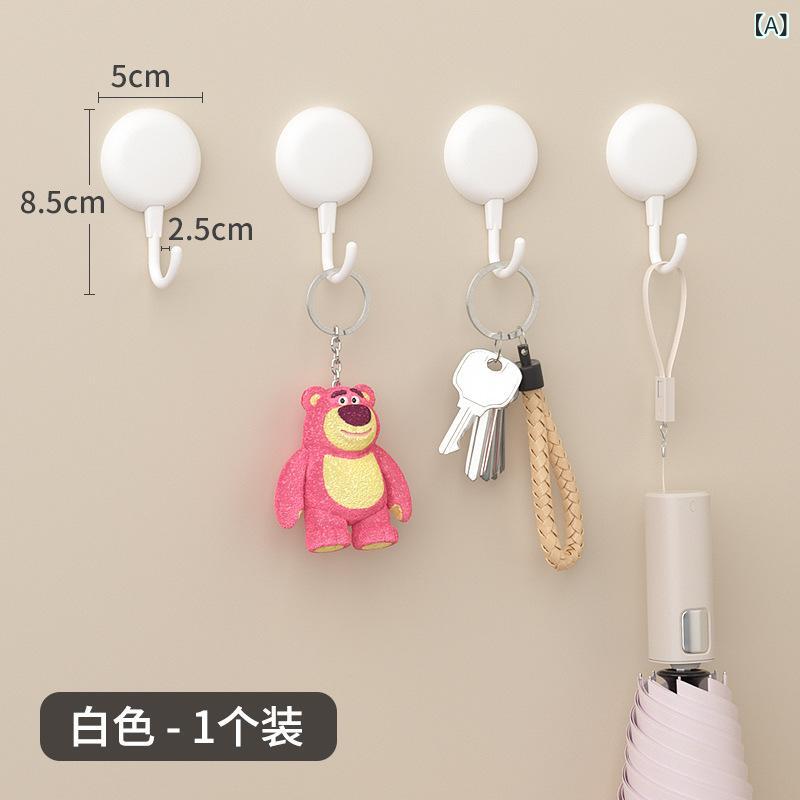 フック 工場 卸売多 機能 ABS 穴 なし 痕跡の ない 粘着 キッチン 浴室 玄関 ドア 強 粘着 フック