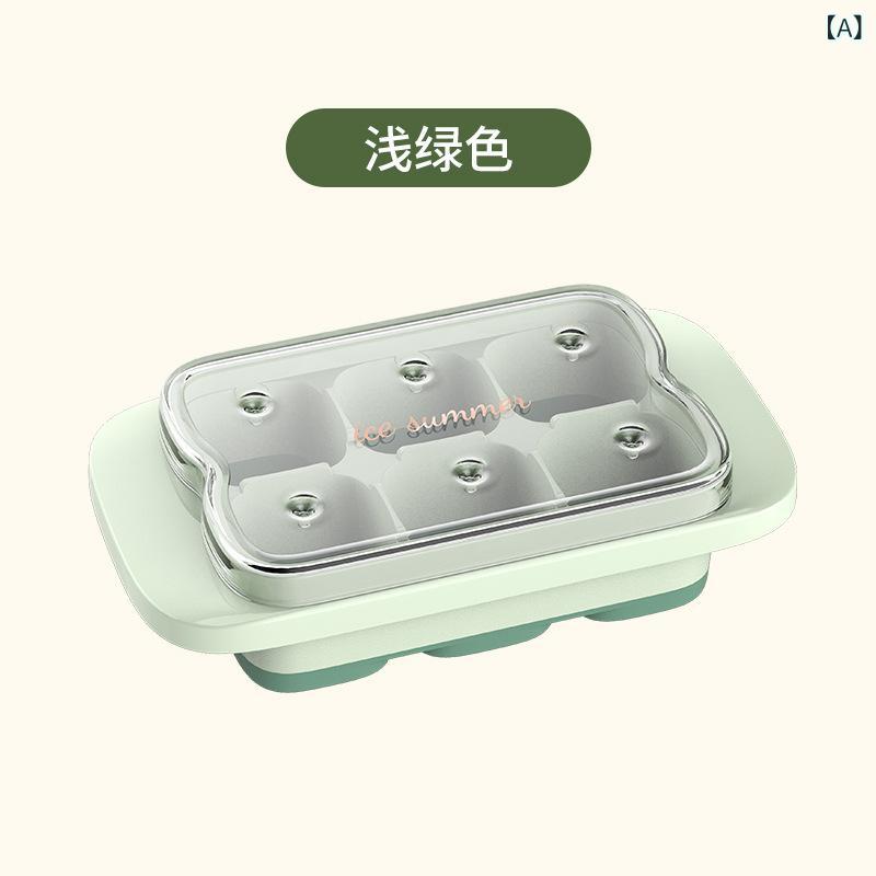 Other - シリカゲル 氷 金 型 ミニ 小型 氷 格 家庭 用 製氷 金 型 箱 蓋 付き 冷凍 氷塊 神器 食品 級 氷 格