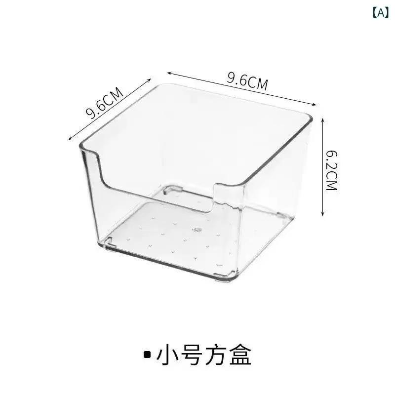 Other - 透明な 収納 ボックス、 雑貨 引き出し ボックス、 デスク トップ 収納 ラック、 寮 用 プラスチック 製 厚手 家庭 用 整理 化粧 品 ラック