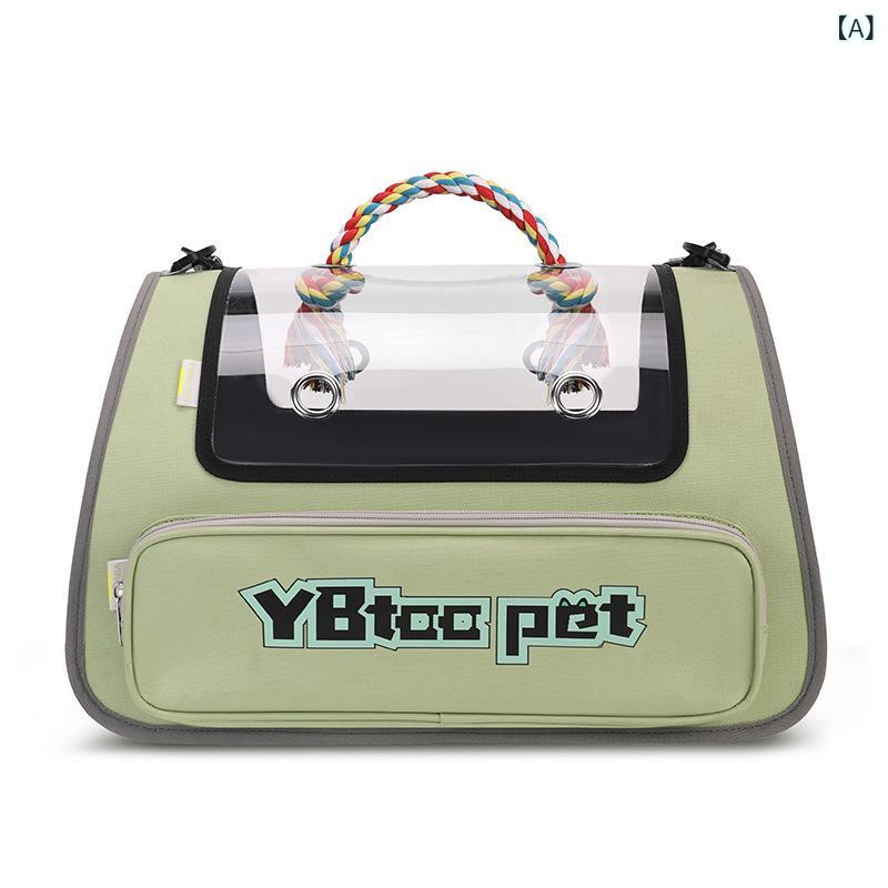 ペットバッグポータブル 透明 ビジュアル大 容量 ペット 用品 折りたたみ 収納 快適で 通気 性の ある ..