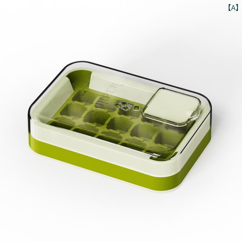 Other - 氷の 鋳型の 食品 級は 家庭 用の 氷の 箱を 押して 蓋を 持って 冷凍の 氷の 貯蔵 氷の 箱の 15 格を 製造 します。