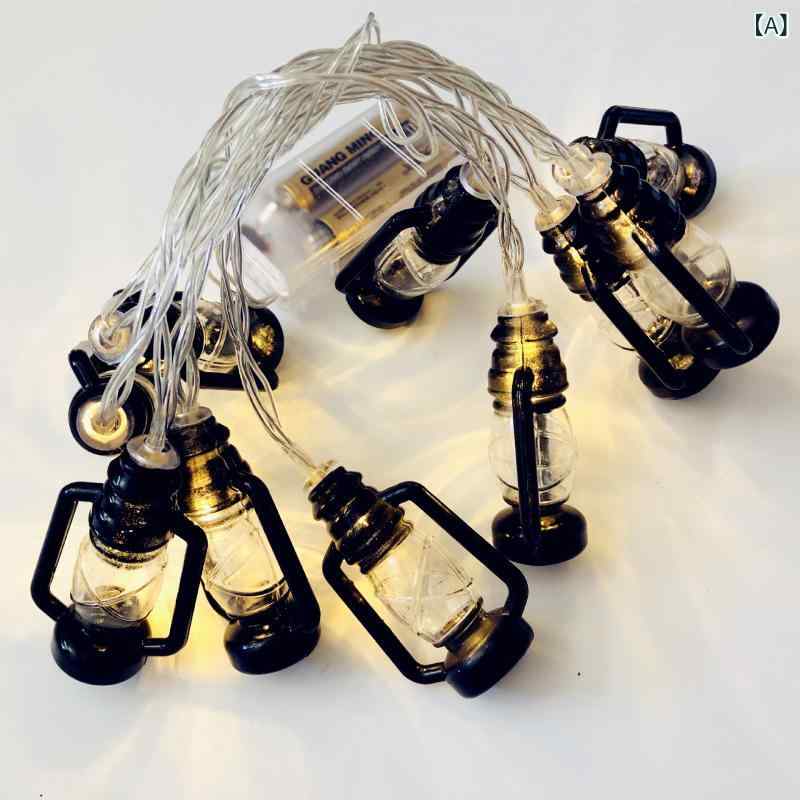 乐天商城 - 屋外 キャンプ led レ トロ 灯油 ランプ 祭り 雰囲気 ランプ usb 防水 キャンプテント 天幕 装飾 イルミネーション ストリング
