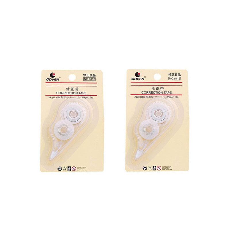 修正テープ ミニ 使いやすい 携帯便利 学生用品 文房具 宿題用 訂正テープ 交事務職員用品 文房具用品(白, 2個)