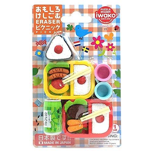 Erasers - イワコー おもしろ消しゴム ピクニック ER-BRI027 ブリスターパック23