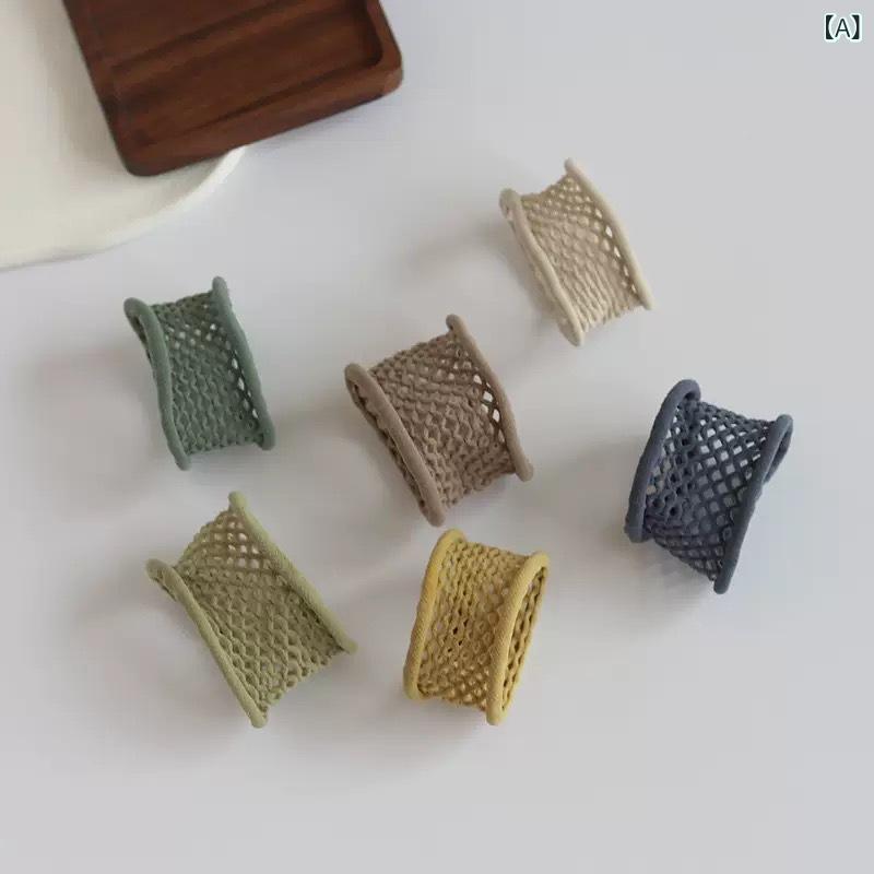 Clothing Accessories (Caps, Ties, Belts) - 高 弾力で 髪を 傷つけない タオル リングの 髪 紐の 新型の 透かし 彫りの 継ぎ目の ない ゴム 筋の シンプルな高 馬尾の 髪 輪の 飾り