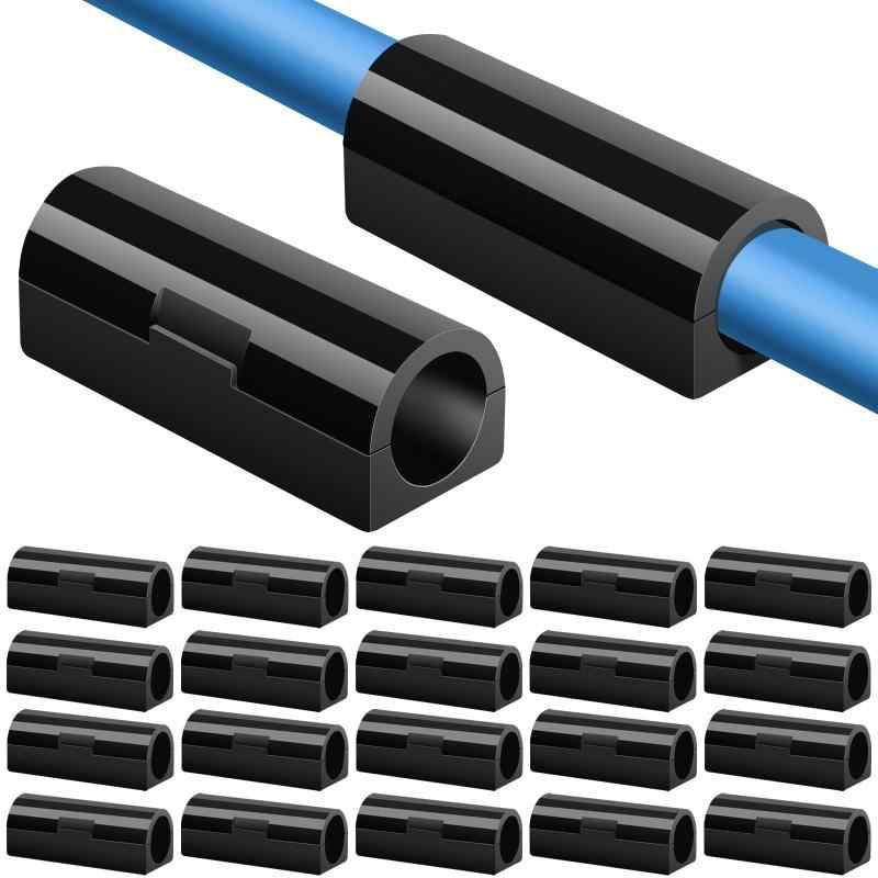 Sucodver ケーブルクリップ 配線隠し ケーブルホルダー 壁 固定 強粘着 両面テープ付き 剥がせる コード管理