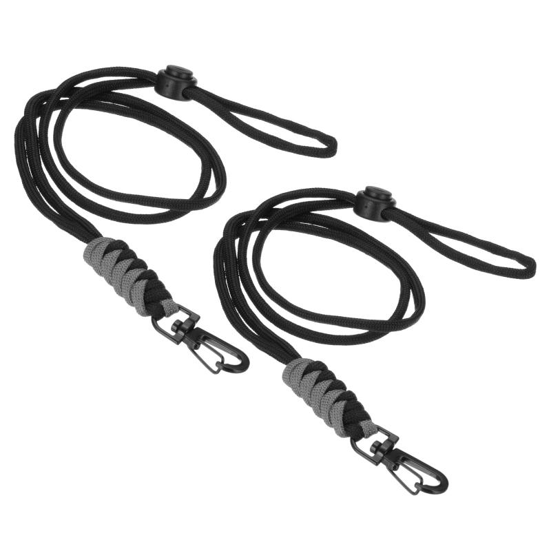 PATIKIL 44cm ネックストラップ付きフック 2本調整可能なロングネックストラップバッジネックストラップ IDバッジホルダーキーU S BキーチェーンU S B ライトグレー