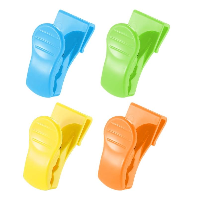 Toilet Articles - 4pcsバインダークリップフック ノート多機能 滑り止め固定キッチン 食品バッグシーリングワークスペースの整理/ディスプレイと収納に最適