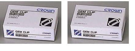 クラウン(Crown) ゼムクリップ 業務用パック 1000本