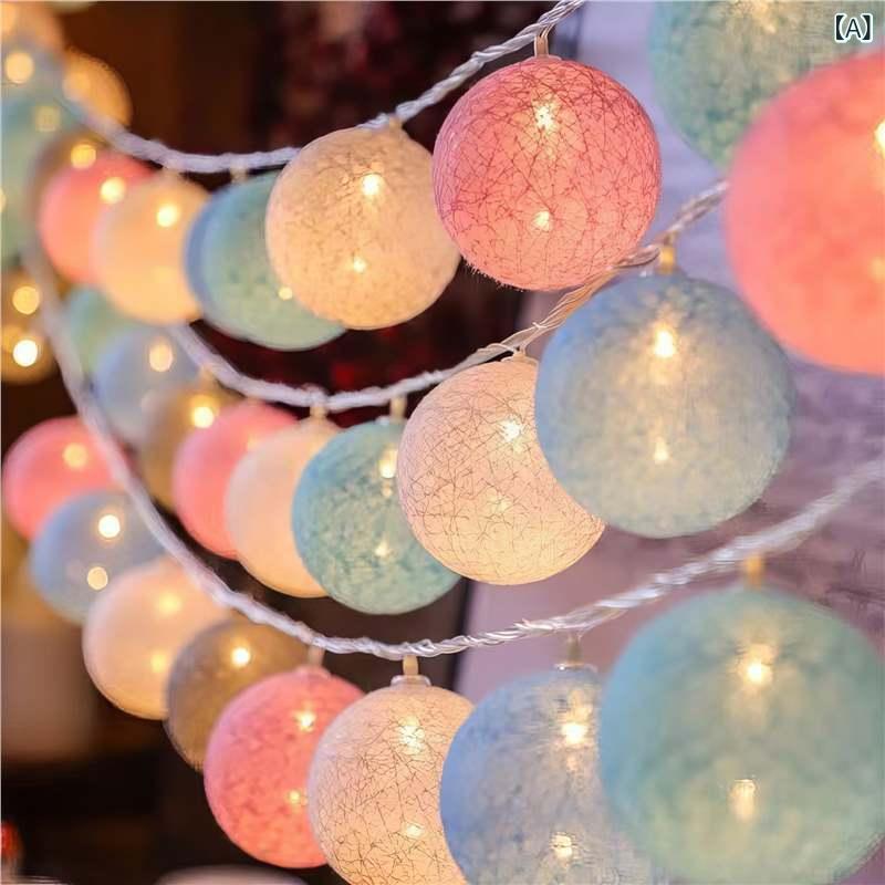 26 mm Cfl - 外国 貿易 クロス ボーダー led コットンボールカラーライトストリング 屋外 キャンプ 子供部屋 テント 雰囲気 ライト 結婚式 パーティー 装飾