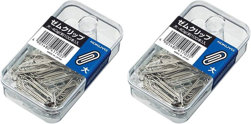 Rakuten - コクヨ ゼムクリップ プラケース入り 大 28mm スチール 約100本入 クリ-1 2セット