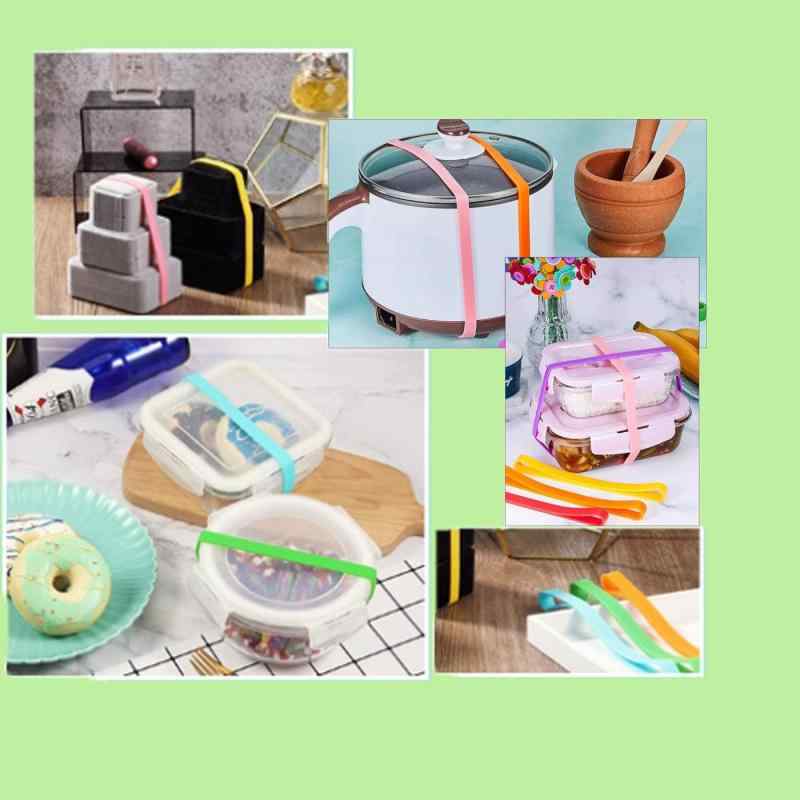 Mirhua 輪ゴム ゴムバンド カラーバンド 梱包バンド 書籍 梱包紐 スマホ バンド カラー リング 12色ミックス（12個セット）