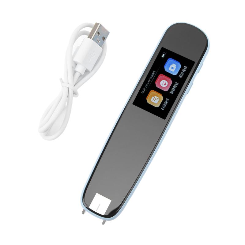 ペン型スキャナー辞書 翻訳機 電子辞書 オンライン+オフライン式 タッチスクリーン操作 テキストスキャンと翻訳 音声翻訳 写真翻訳 USB Type-C 海外旅行/言語学習に適用 (青) 科学教育玩具