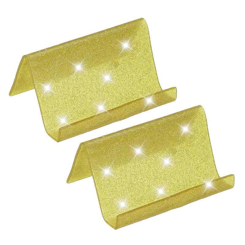 PATIKIL デスク用名刺入れアクリル名刺ホルダー シャイン カードスタンド オーガナイザー カードディスプレイ 事務所展示