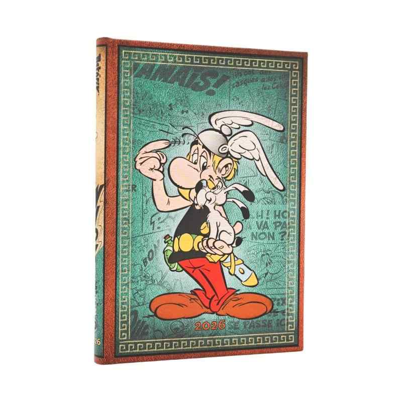 Paperblanks/ペーパーブランクス 2026年度 英語版ダイアリー ハードカバー Asterix the Gaul ミディ DE0756-3