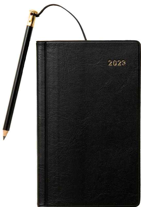 1221 産能手帳(鉛筆付き)(黒)(2023年版1月始まり手帳) (SANNO DIARY)