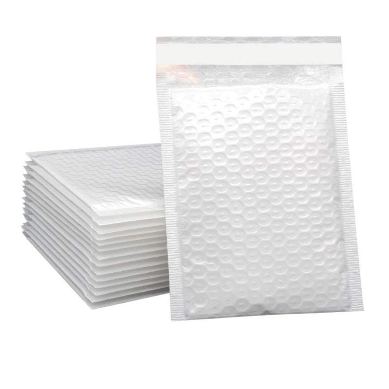 クッション 封筒 梱包 緩衝材 袋 エアキャップ付き Sサイズ外寸法：160 ×200mm 50枚入 商品発送用 封筒 ゆうパケット 配送用 耐水 (S)