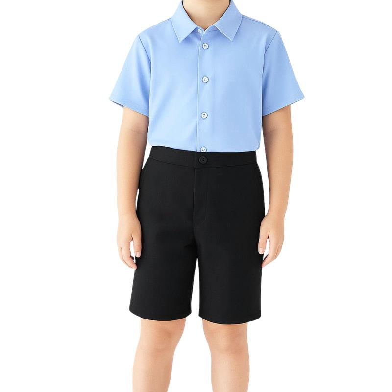 乐天商城 - 『子供・無地・黒のハーフパンツ・半ズボン』 男の子 子供 パンツ キッズフォーマル 学校 卒園式 卒業式 七五三 入学式 発表会 冠婚葬祭 カジュアル ブラック 100 110 120 130 140 150 160 170