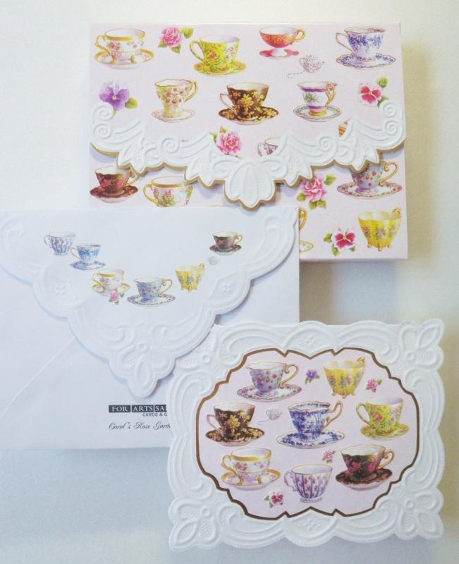 キャロルウィルソン [Carol Wilson] メッセージ カード セット ティーカップ NCP2049 BOX各10枚入り 正..