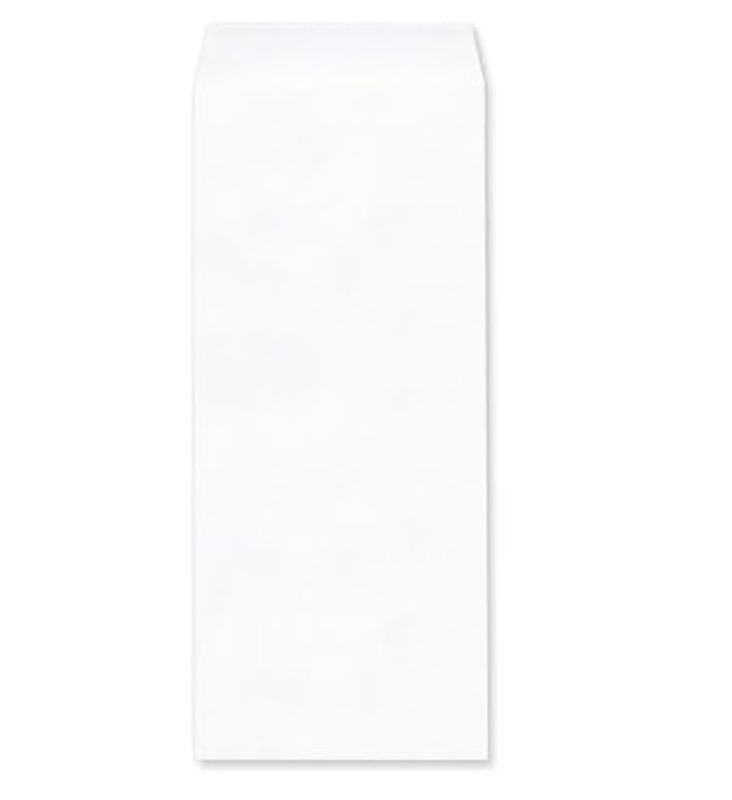 樂天商城 - 長2 封筒 中貼 ケント/白 80g/平方メートル 郵便番号枠ナシ 100枚