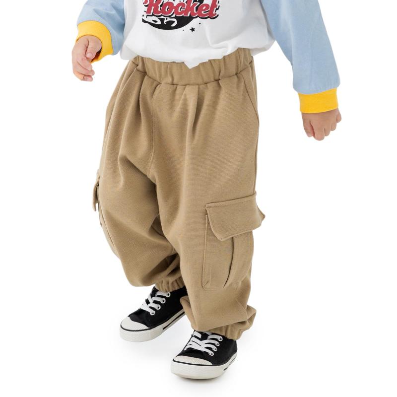 乐天商城 - [chil2] キッズ カーゴパンツ ストレッチ 子供服 ベビー服 長ズボン 男の子 女の子 ダンス 90 100 110 120 130 140 150cm