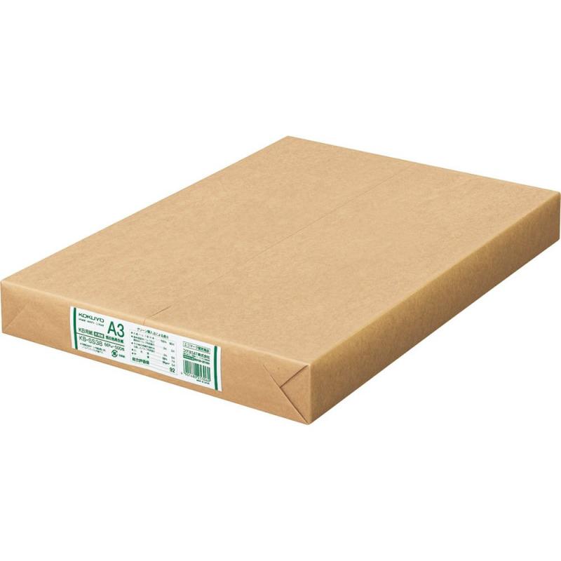 コクヨ KB用紙 低白色再生紙100% 66g 500枚