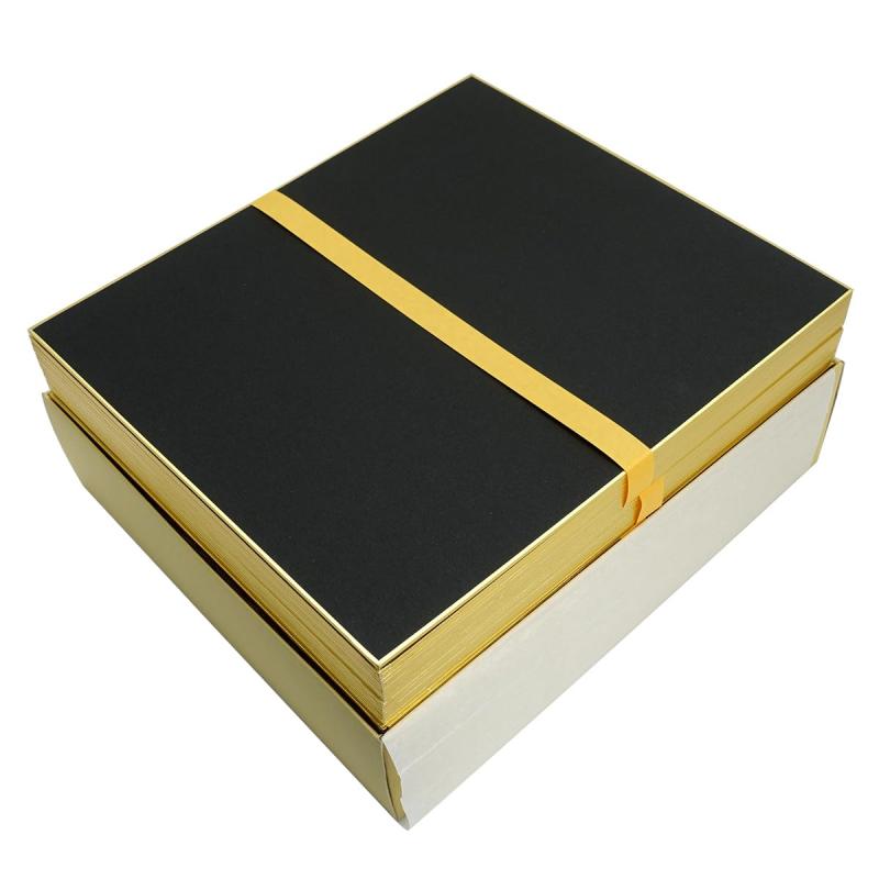 大色紙 カラーコットン張 黒 242×273mm 50枚入【 サイズ 】大色紙 24.2×27.3cm50枚入り書道、水墨画、水彩画、サインなどに